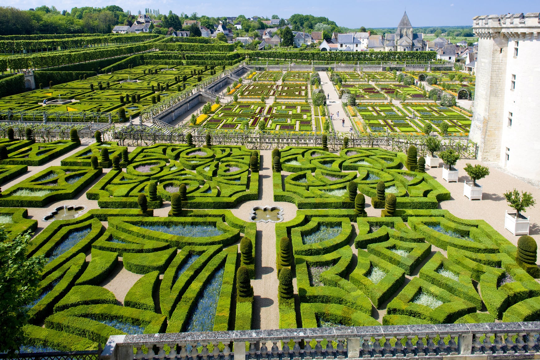 Villandry Castle''s garden, Indre-et-Loire, Centre, France